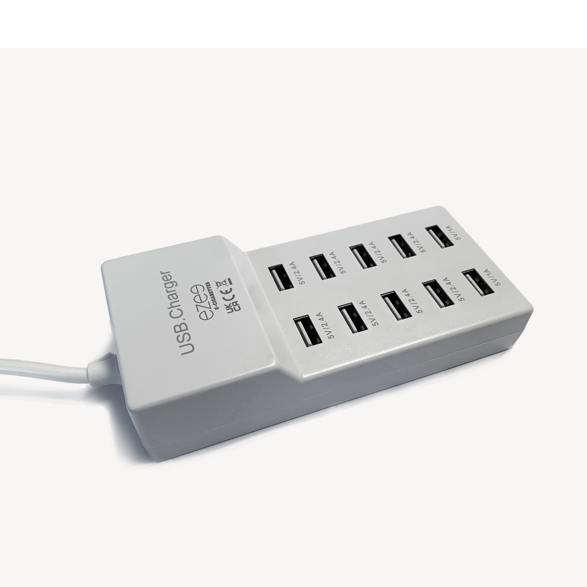 10-port USB-ladestasjon til batterier til teater sigaretter